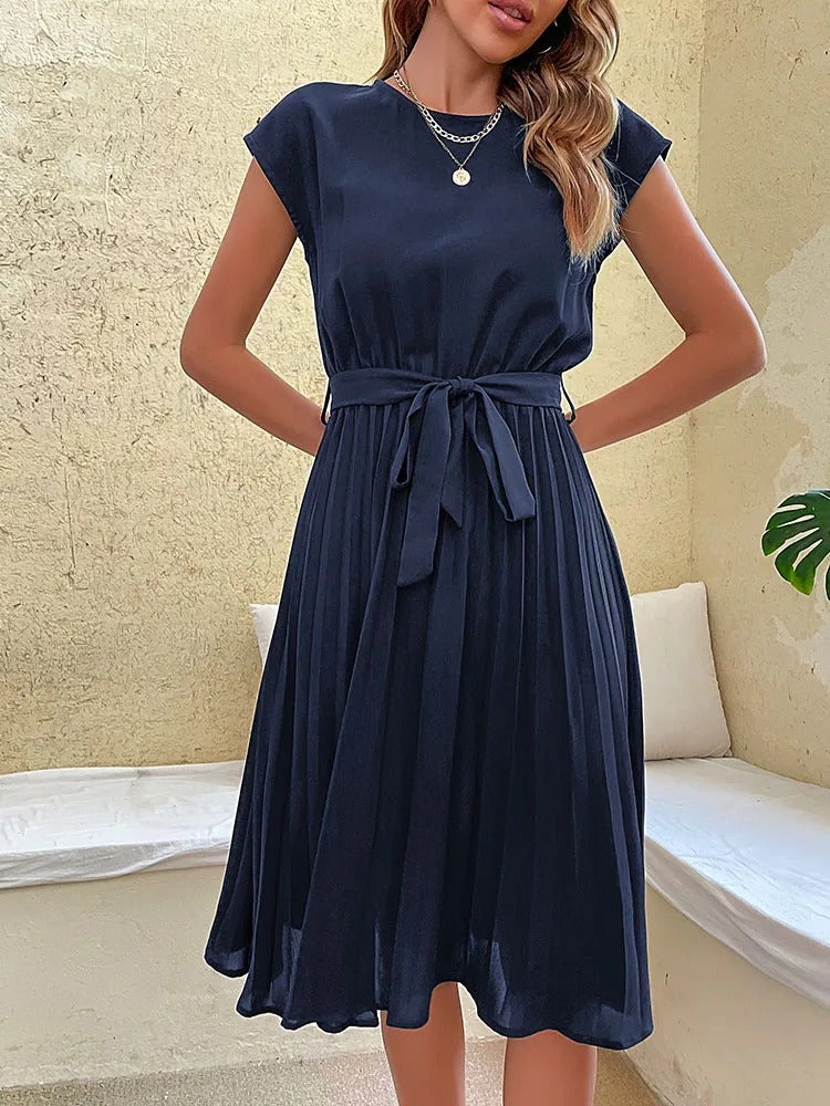Vestido Clara Midi Plisado