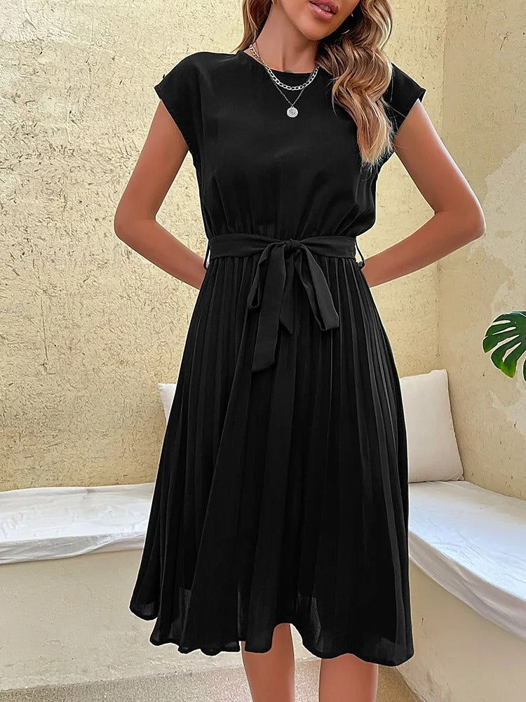 Vestido Clara Midi Plisado