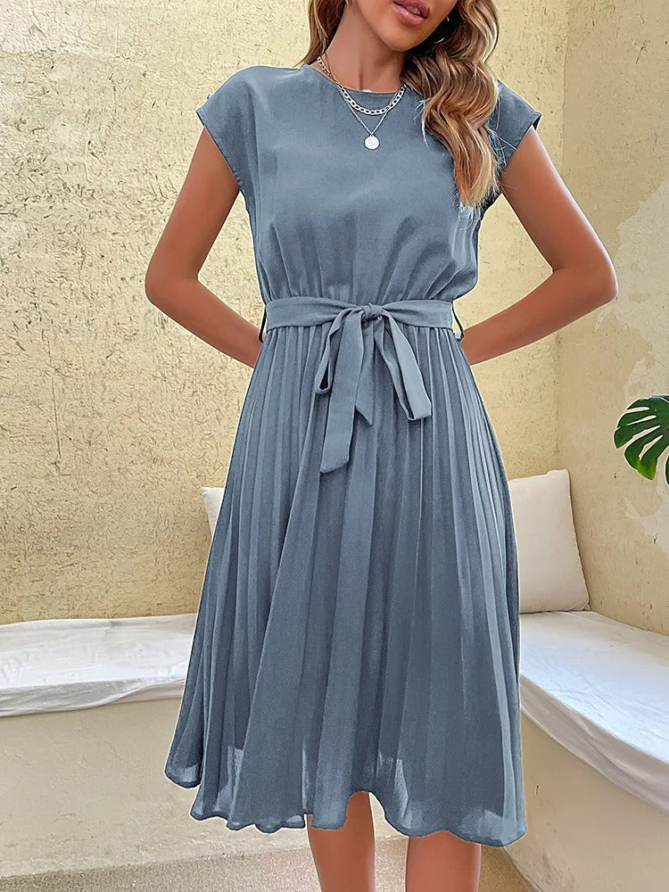 Vestido Clara Midi Plisado